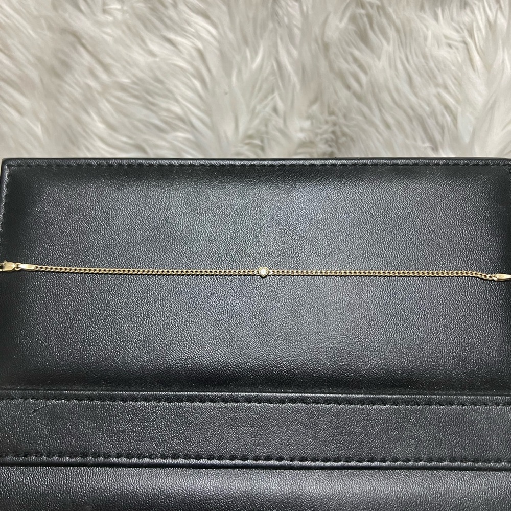 Solid Yellow Gold/Diamond Bracelet
